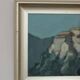 Mid Century Swedish Oil on Canvas “Village Motif” by Bengt Hillgrund