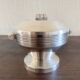 Art Deco silver-plated sugar bowl and sweet jar