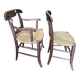 Country armchair + oak chair