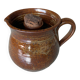 Glazed stoneware jug