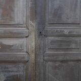 paire de grande portes en bois anciennes