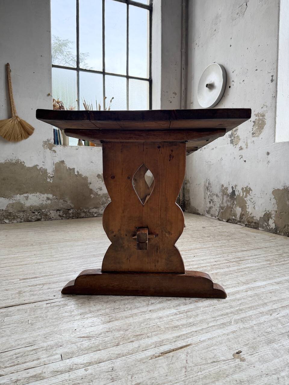 Monastery-style farmhouse table, pine, 210cm