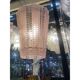 Lantern in Pink Transparent and Sanded Murano Glass in Barovier E Toso Style