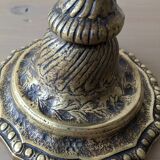 Pair of bronze candlesticks