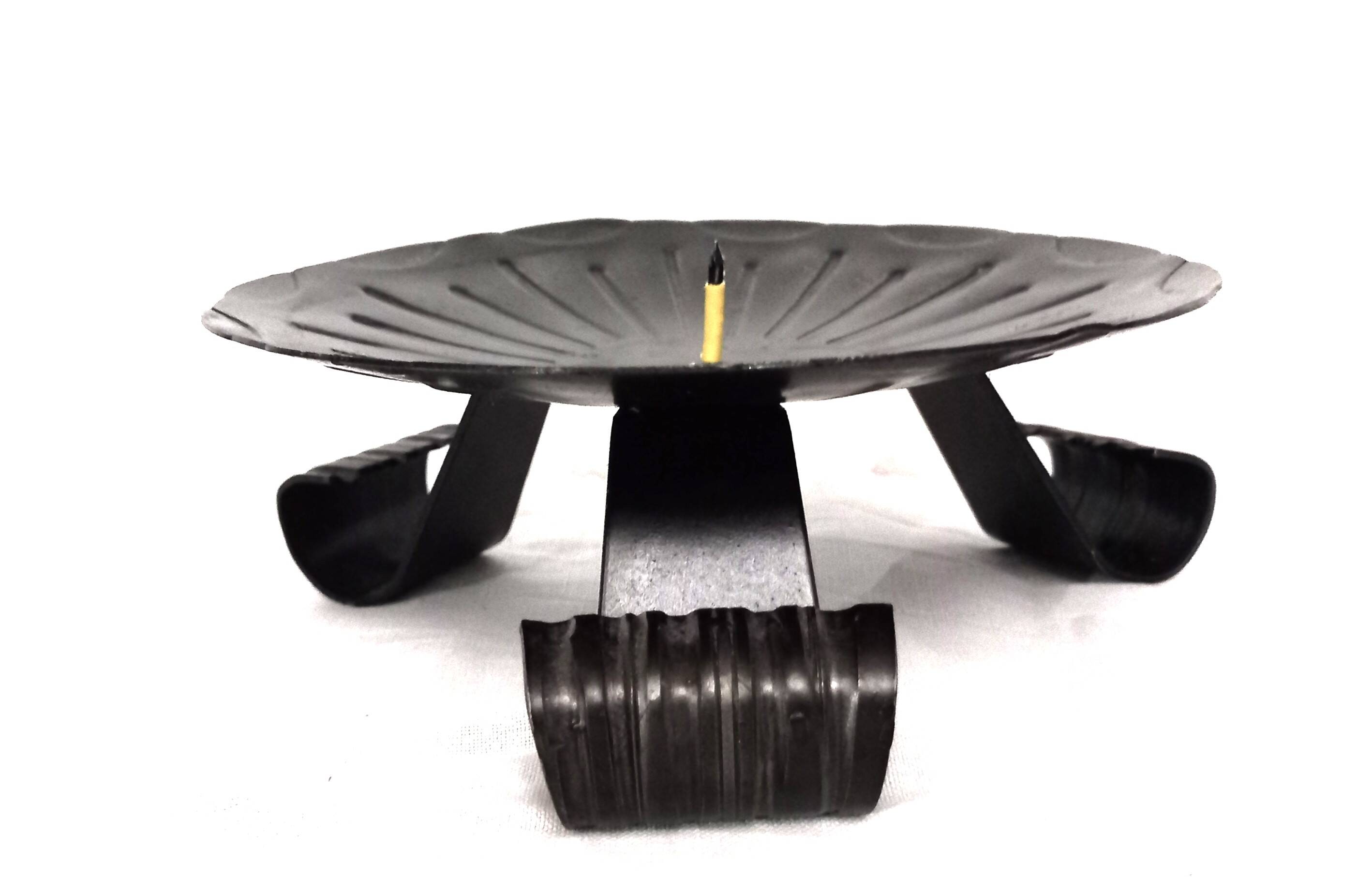 Wrought iron table candlestick