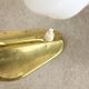 Mid-Century Italian Brass and Opaline Table Lamp