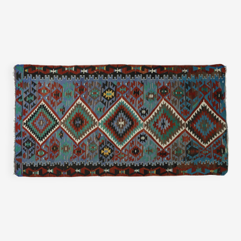 Tapis kilim de zone, kilim turc noué à la main en laine vintage, tapis de 295 cmx 160 cm