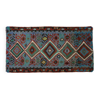 Area kilim rug ,vintage wool turkish handknotted kilim, 295 cmx 160 cm rug