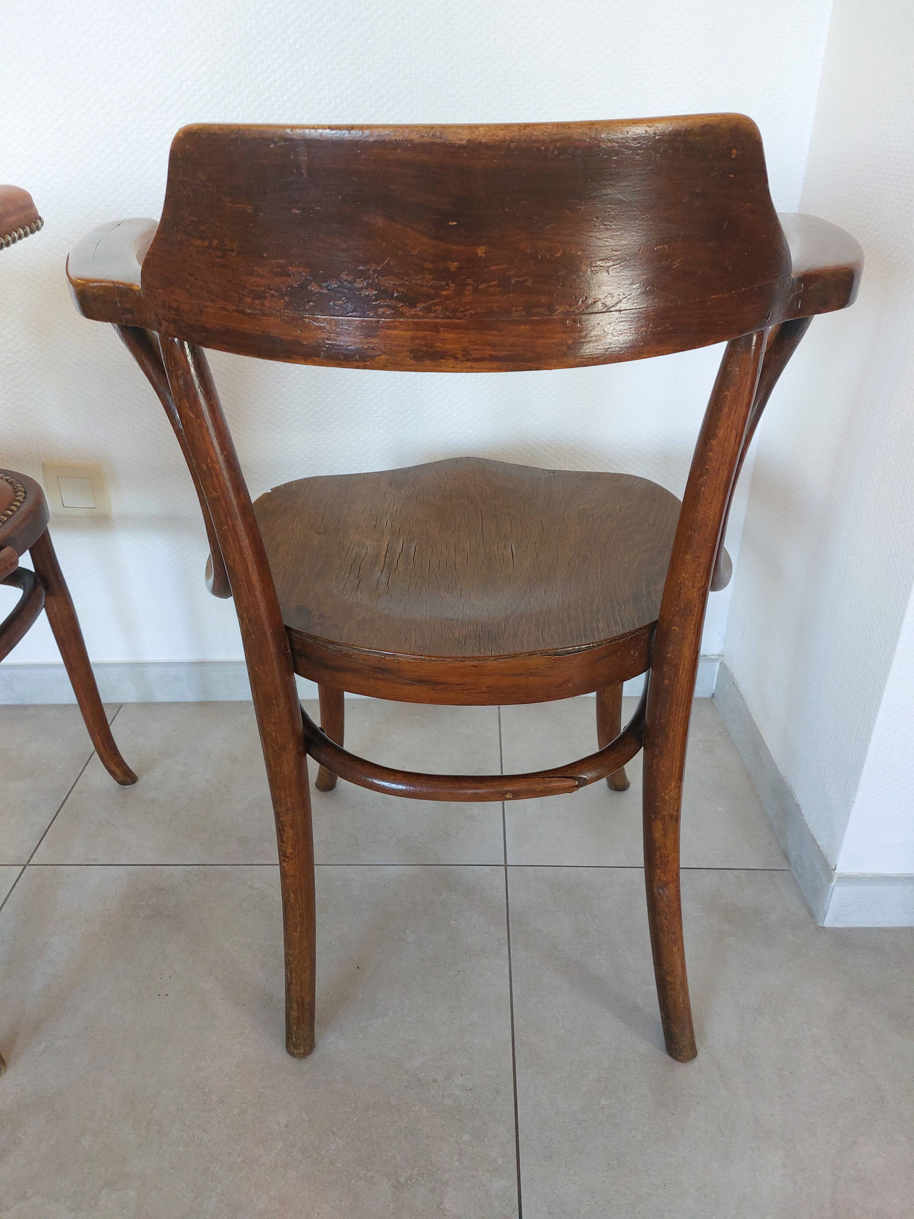 2 vintage Thonet armchairs