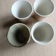 Lot de 4 tasses/mugs en grès japonais