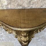 Console in gilded wood