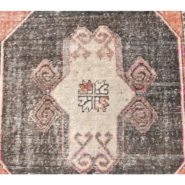 Turkish wool hand-knotted runner rug 103x305