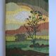Tapisserie vintage 70's de Françoise Leroux 46x32 cm