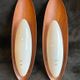 Pair Of Goffredo Reggiani Sconces Original Edition Italy 1960 - Teak And Perspex