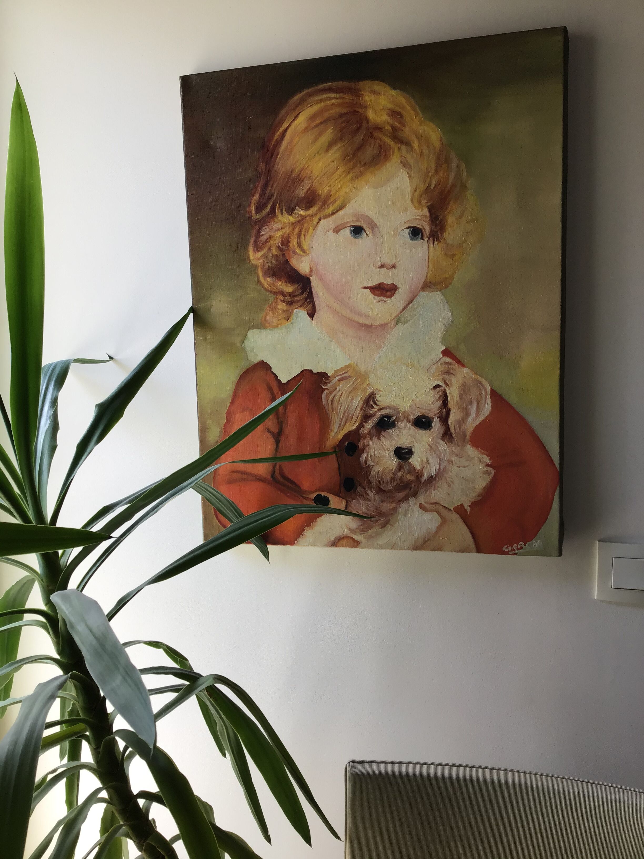 Portrait oil on canvas child