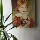 Portrait oil on canvas child