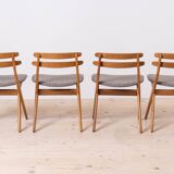 Set of 4 Dining Chairs, model SAKS by Poul Volther, Danish Design, 1960s