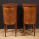 Pair of 20th-century Italian inlaid bedside tables