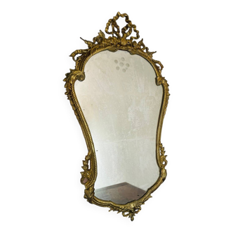 Miroir Napoléon III en bronze