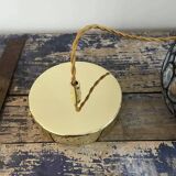 Vintage faceted pendant light