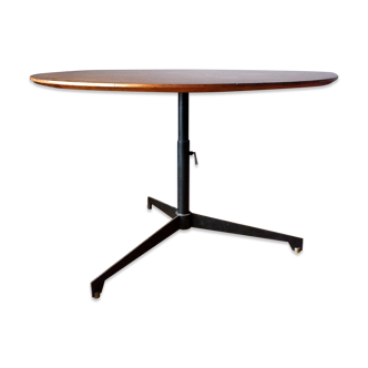 Osvaldo Borsani for Tecno Italy table walnut, iron, 1954