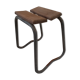 Metal and wood "industrial" stool