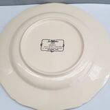 Set of 5 flat plates vintage faïence de Sarreguemines