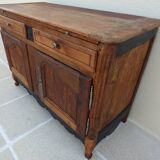 Antique sideboard from the end of the 19th century, 2 doors, 2 drawers, shelf in its patina