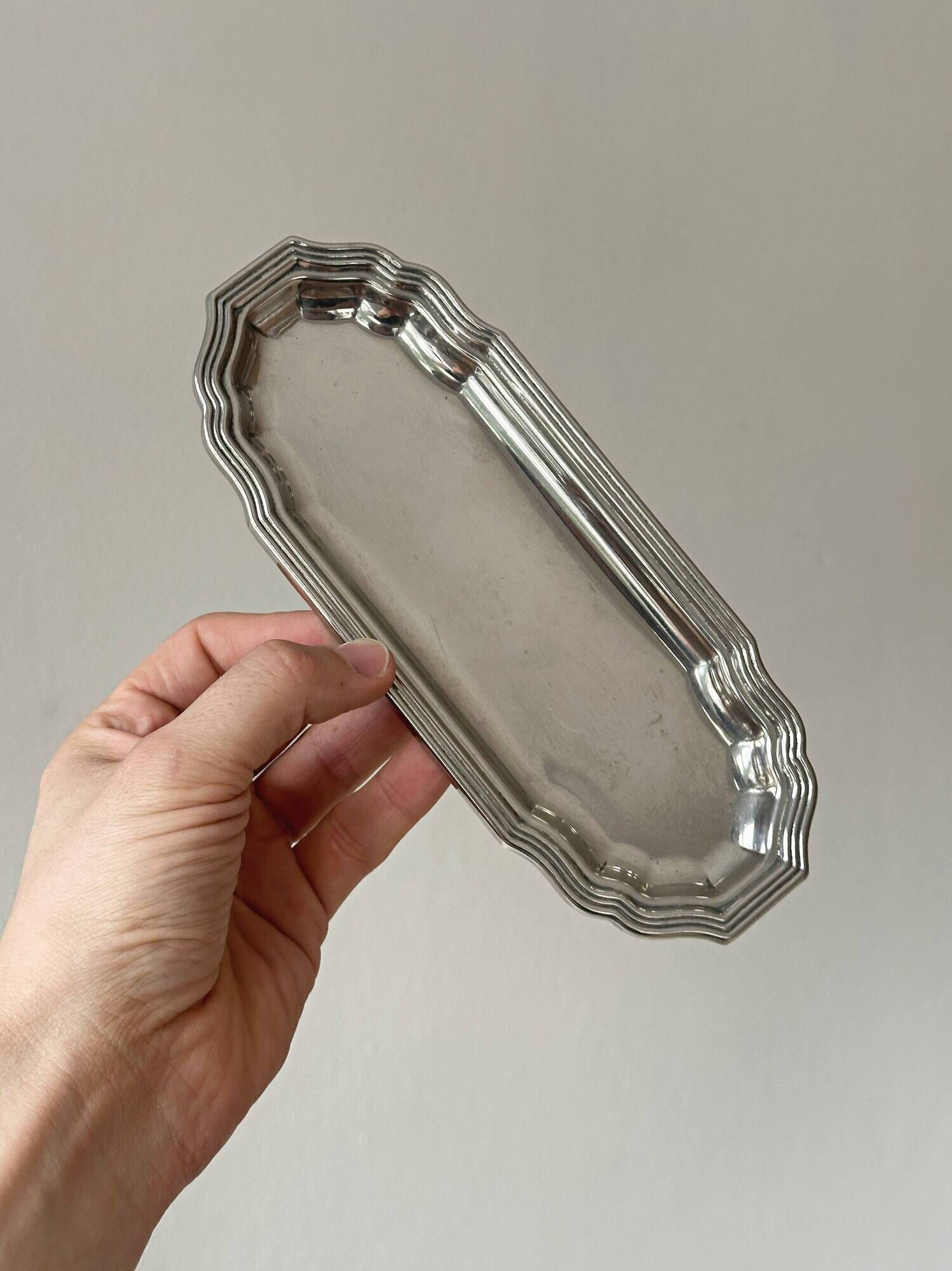 Small antique silver tray