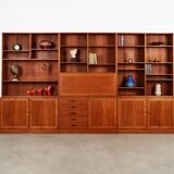 Set of teak bookcases, Danish design, 1970s, designer: Kai Winding