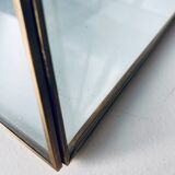 Brass and glass pyramid