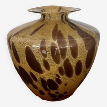 Vase écaille de tortue Murano vintage