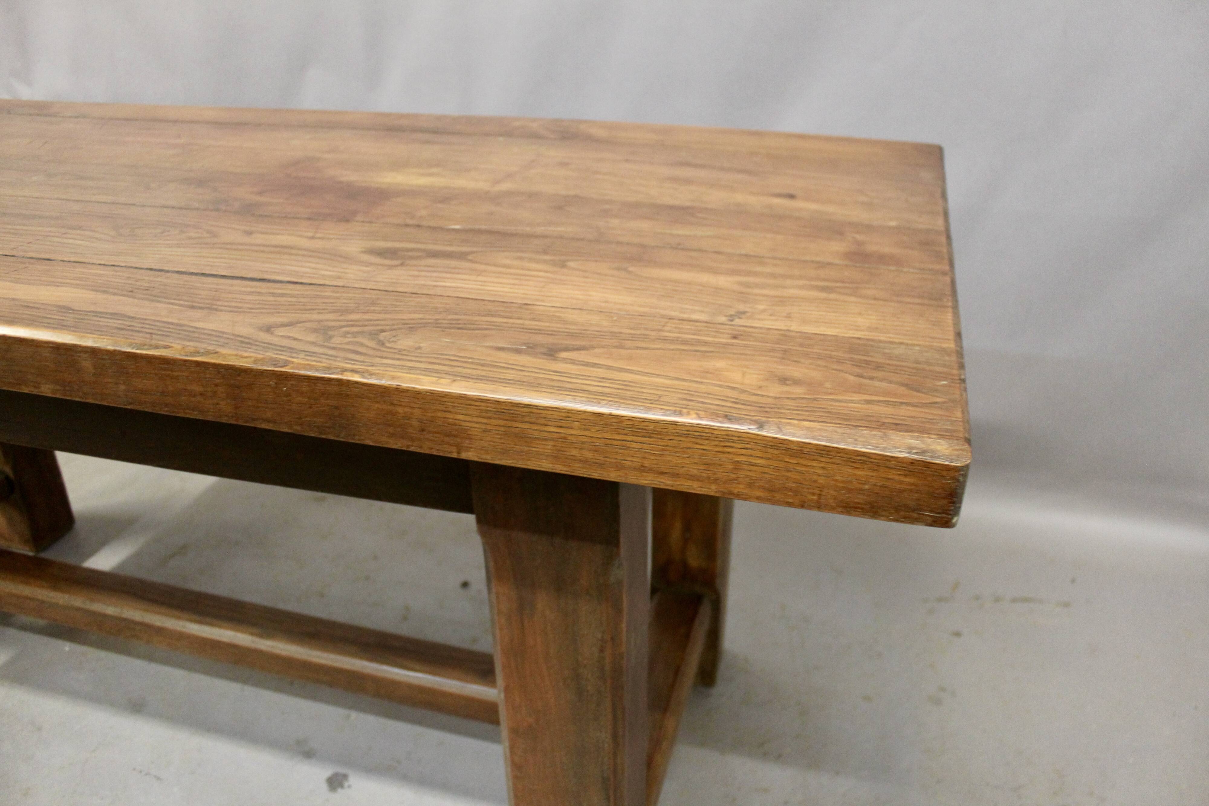 Brutalist Chestnut Table
