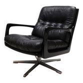 Eugen Schmidt leather lounge chair for Soloform, 1960