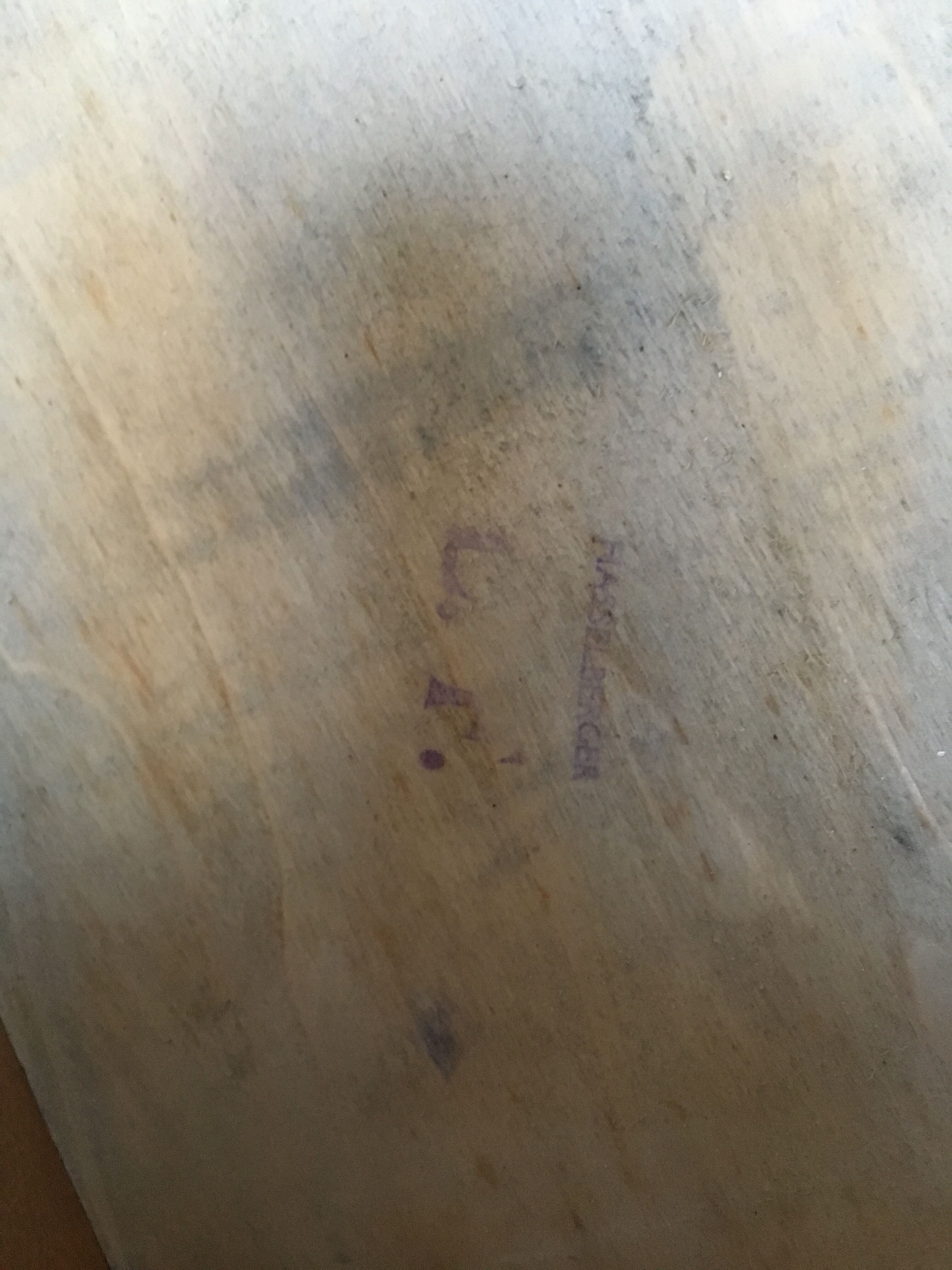 Old white hasselberger stool