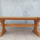 Solid pine farmhouse table
