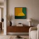 Peinture sur toile " the sun rises slowly" signée