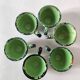 6 mini tasses HB Quimper vert vif