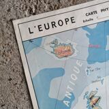 Vintage school map mdi: Africa-Europe physical.