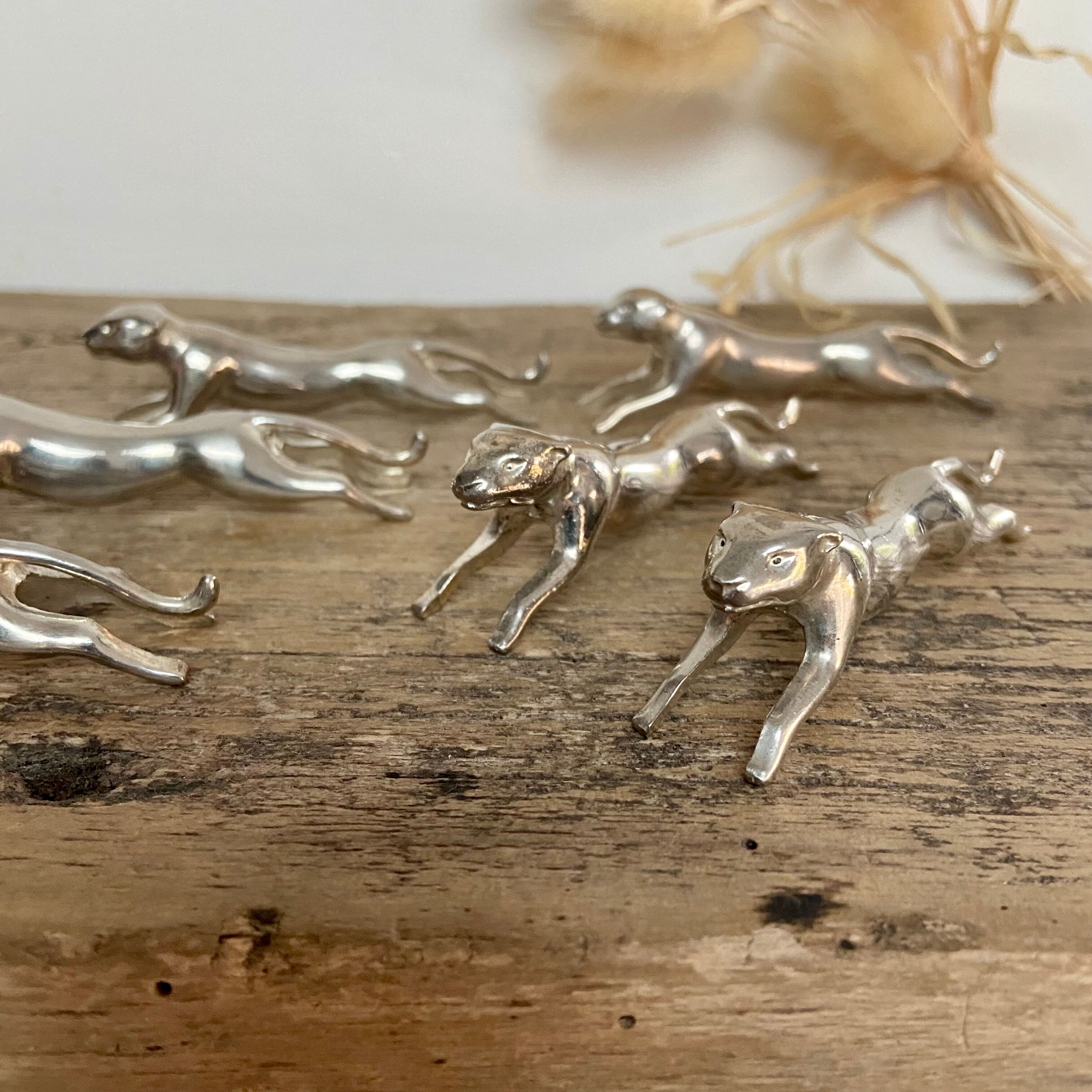 Set of 6 Jaguar knife holders