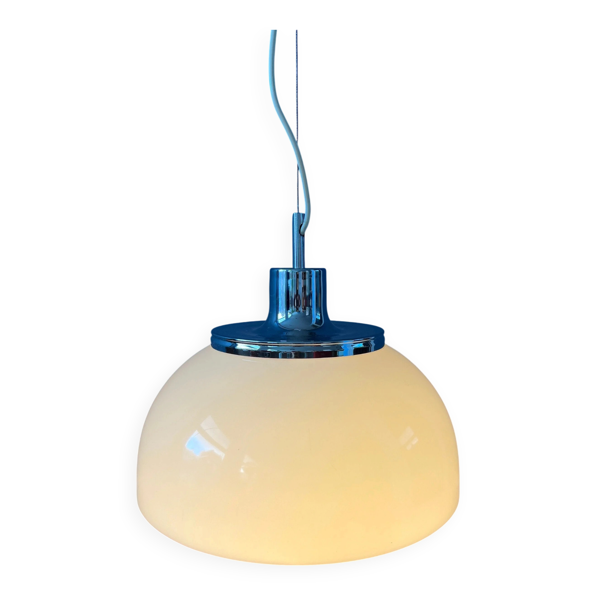 White Guzzini Faro suspension in plexiglass