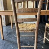 Lot of 6 straw chairs from the end of the 19th century