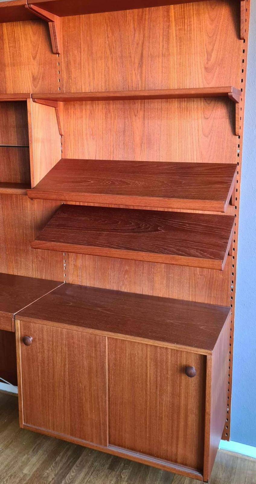 Vintage Teak Wall Unit Nils Jonsson for Troedes Bjärnum