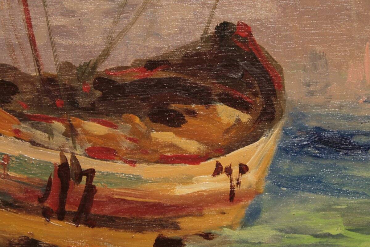 Marine painting by Guy Le Florentin - Notre-Dame de la Garde, Marseille