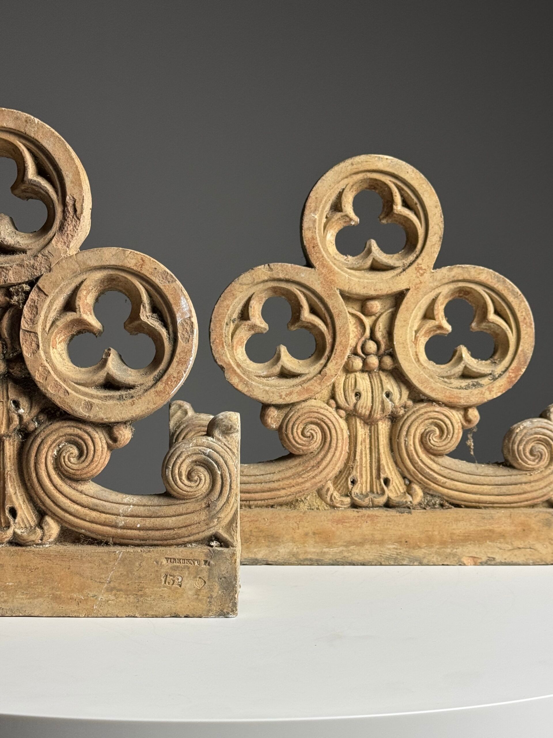 Neogothic terracotta ornaments
