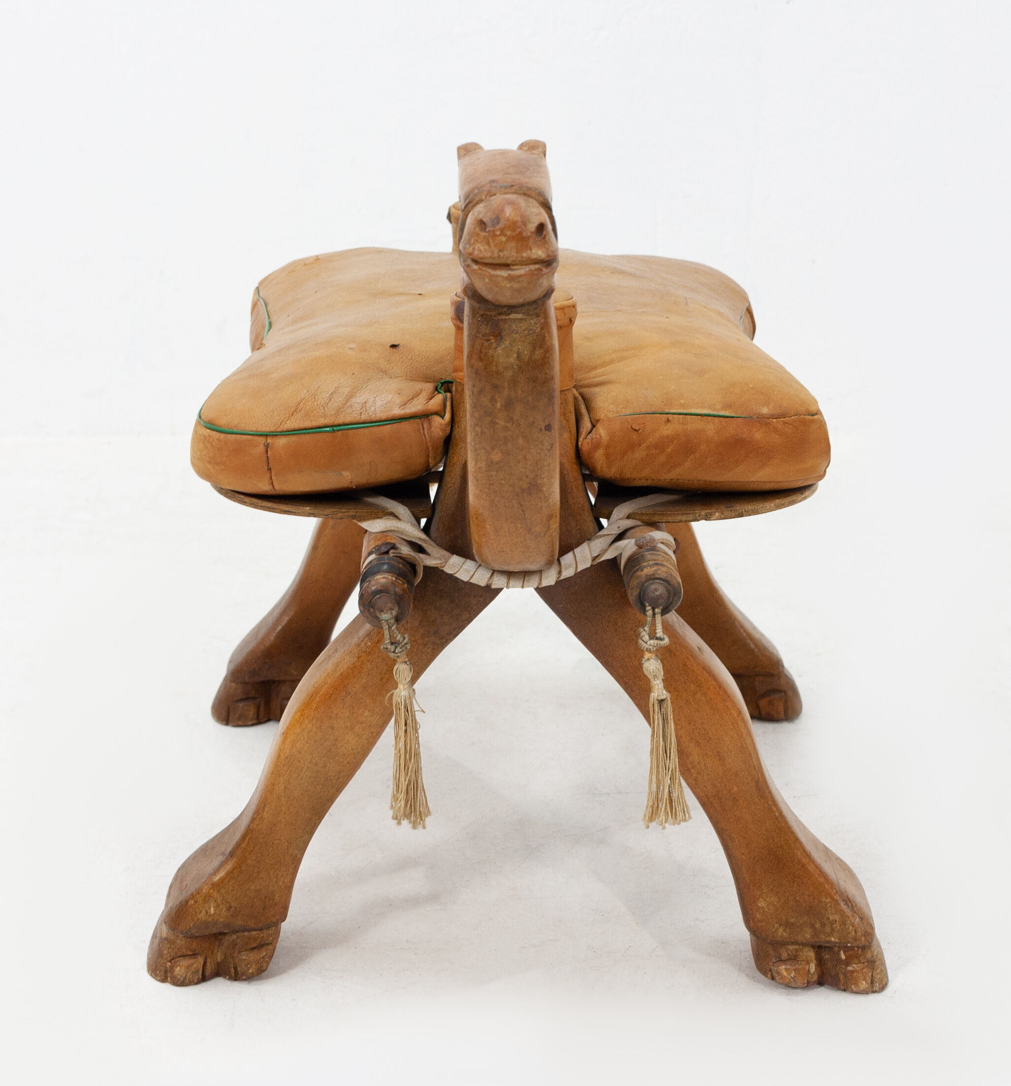 Vintage camel saddle stool, 1960s