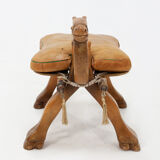 Vintage camel saddle stool, 1960s