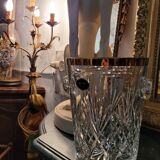 Champagne crystal bucket signed etzel Lorraine