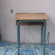 Lovely desk table wooden childrens furniture school Delagrave vintage 1960/70