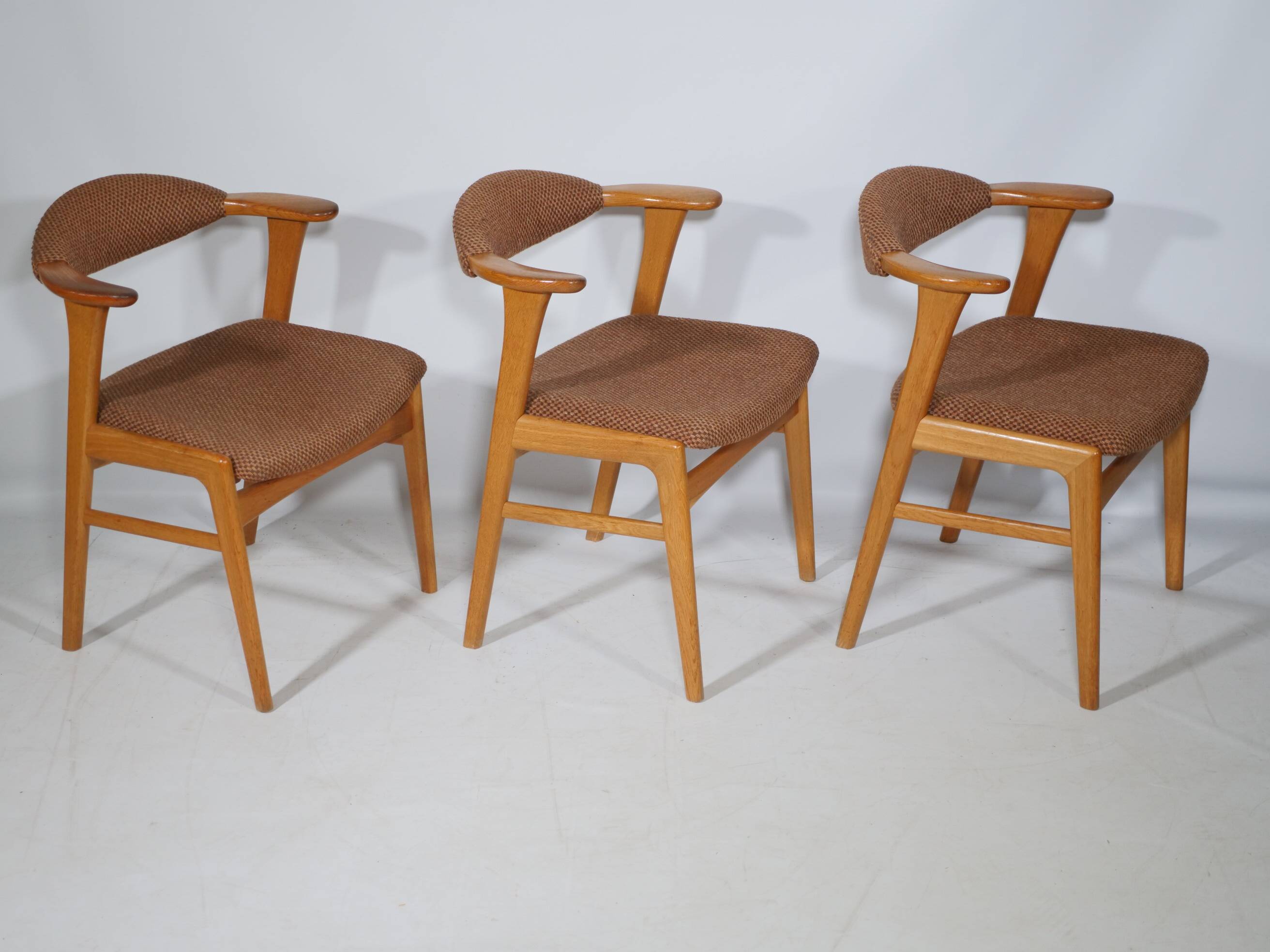 Danish Design Chairs 49B by ERIK KIRKEGAARD Oak 1960s